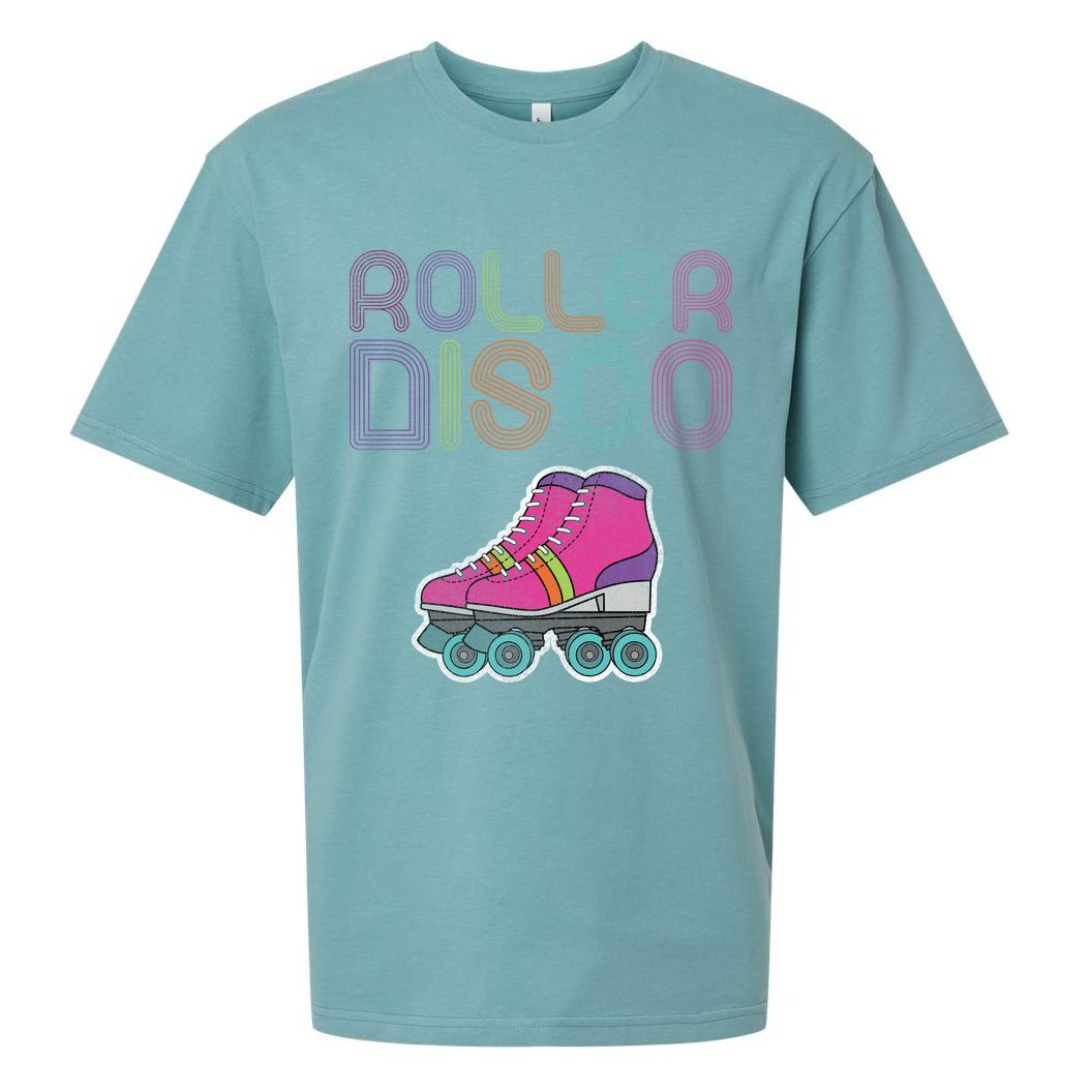 Vintage Roller Disco Skater Sueded Cloud Jersey T-Shirt