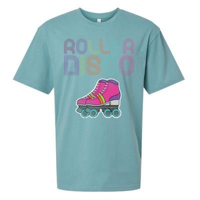 Vintage Roller Disco Skater Sueded Cloud Jersey T-Shirt