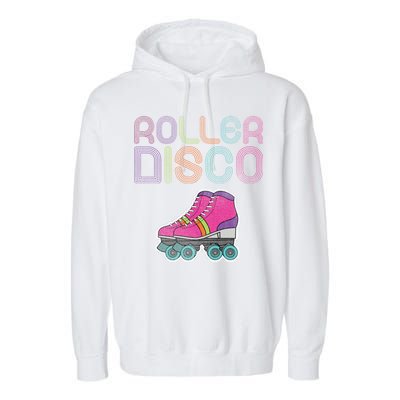 Vintage Roller Disco Skater Garment-Dyed Fleece Hoodie