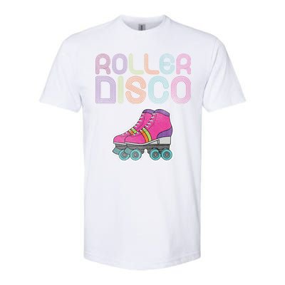 Vintage Roller Disco Skater Softstyle CVC T-Shirt