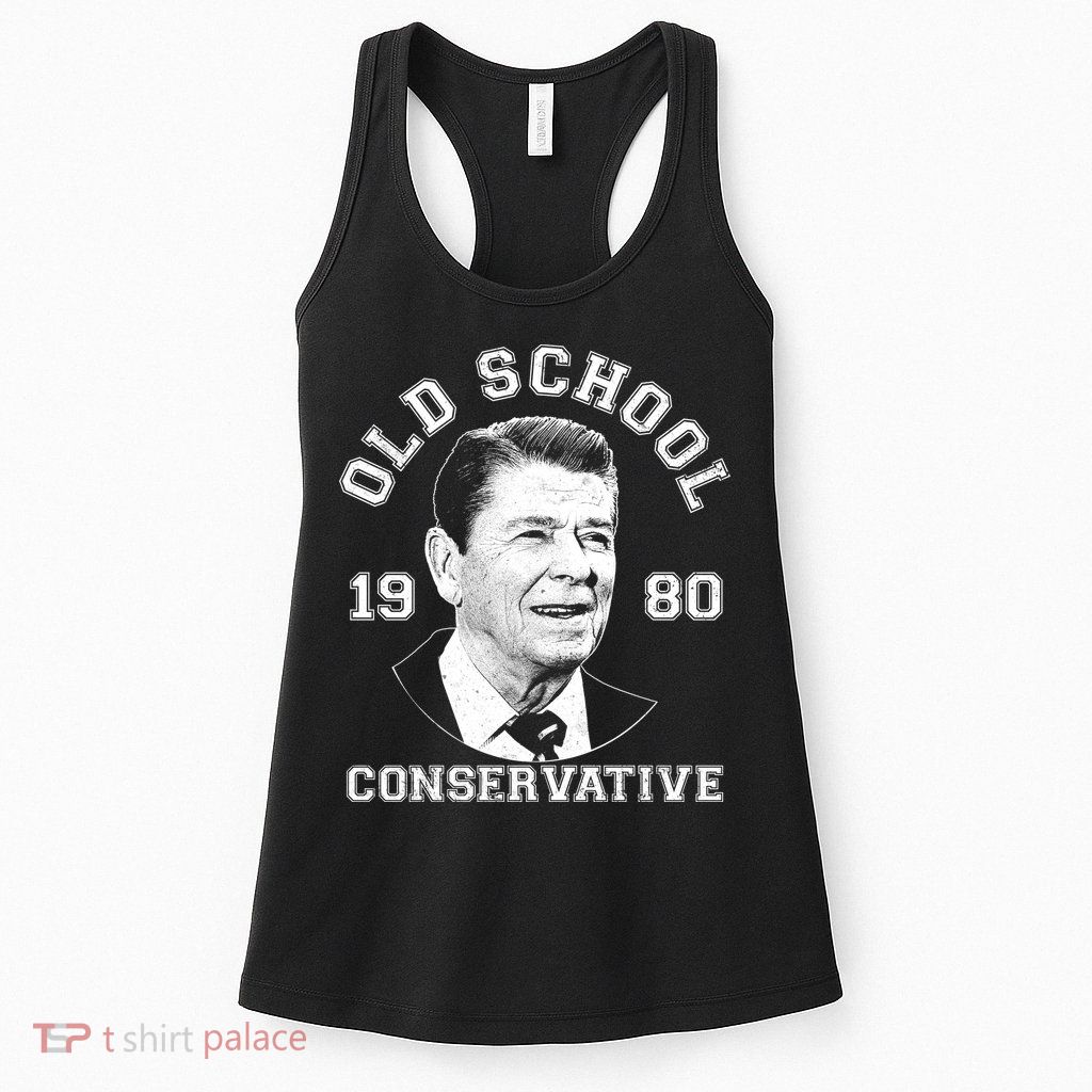 Vintage Ronald Reagan Old School Conservative Womens Tank Top