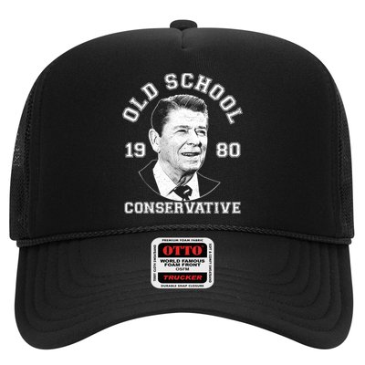 Vintage Ronald Reagan Old School Conservative Trucker Hat