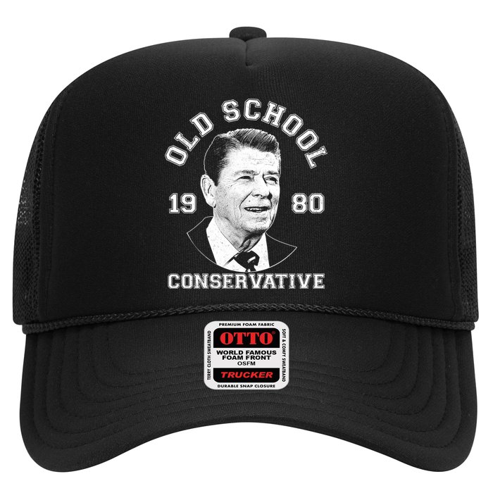 Vintage Ronald Reagan Old School Conservative Trucker Hat