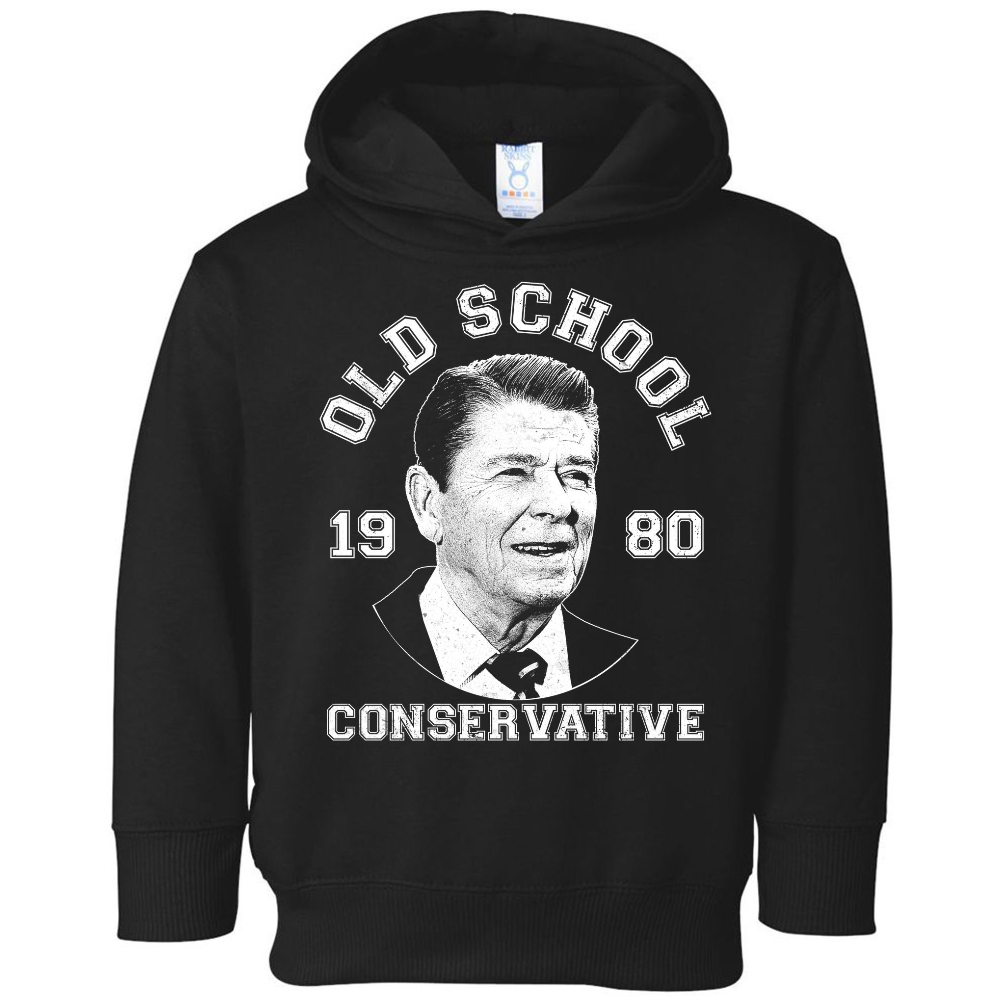 Vintage Ronald Reagan Old School Conservative Toddler Hoodie