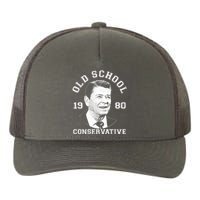 Vintage Ronald Reagan Old School Conservative Yupoong Adult 5-Panel Trucker Hat