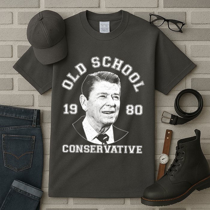 Vintage Ronald Reagan Old School Conservative Tall T-Shirt