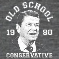 Vintage Ronald Reagan Old School Conservative Tall T-Shirt