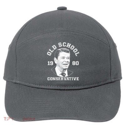 Vintage Ronald Reagan Old School Conservative 7-Panel Snapback Hat