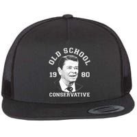 Vintage Ronald Reagan Old School Conservative Flat Bill Trucker Hat