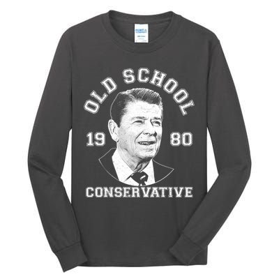 Vintage Ronald Reagan Old School Conservative Tall Long Sleeve T-Shirt