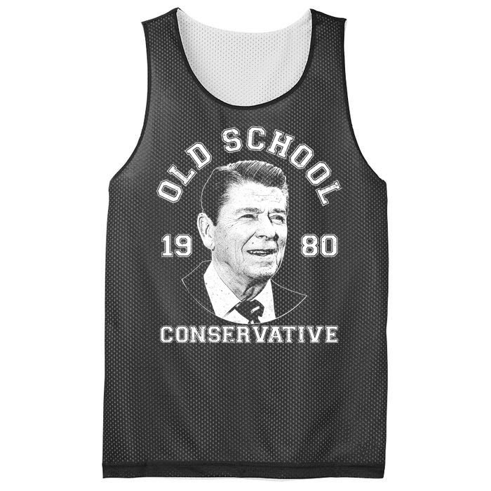 Vintage Ronald Reagan Old School Conservative Mesh Reversible Basketball Jersey Tank