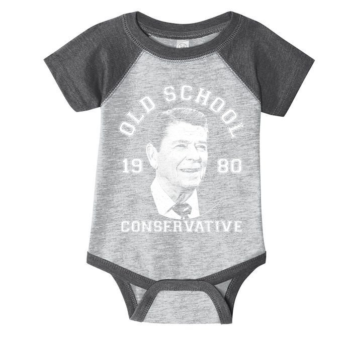 Vintage Ronald Reagan Old School Conservative Infant Baby Jersey Bodysuit