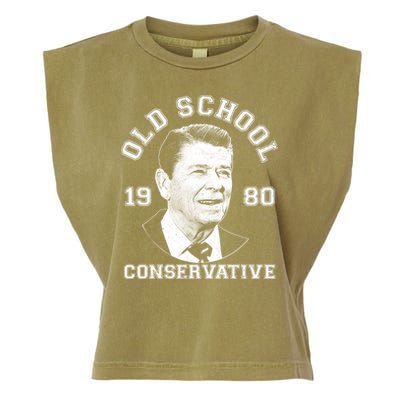 Vintage Ronald Reagan Old School Conservative Garment-Dyed Women's Muscle Tee