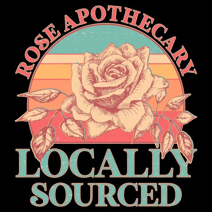 Vintage Rose Apothecary Locally Sourced Drawstring Bag