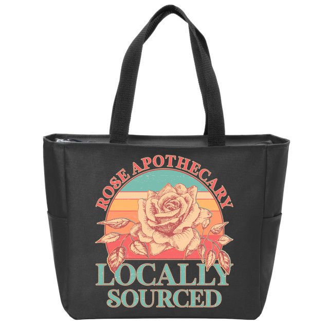 Vintage Rose Apothecary Locally Sourced Zip Tote Bag