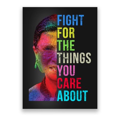 Vintage Ruth B Fight For The Things You Care About RBG Poster