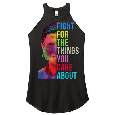 Vintage Ruth B Fight For The Things You Care About RBG Women's Perfect Tri Rocker Tank