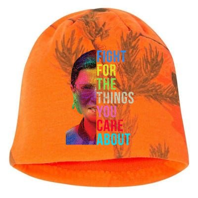 Vintage Ruth B Fight For The Things You Care About RBG Kati - Camo Knit Beanie