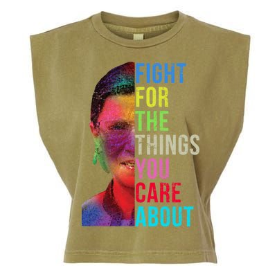 Vintage Ruth B Fight For The Things You Care About RBG Garment-Dyed Women's Muscle Tee