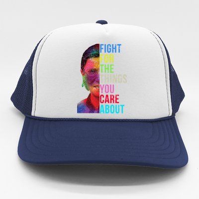 Vintage Ruth B Fight For The Things You Care About RBG Trucker Hat