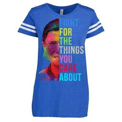 Vintage Ruth B Fight For The Things You Care About RBG Enza Ladies Jersey Football T-Shirt