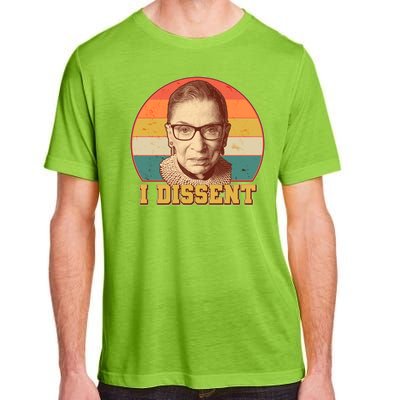 Vintage Ruth Bader Ginsburg I Dissent RBG Tribute Adult ChromaSoft Performance T-Shirt