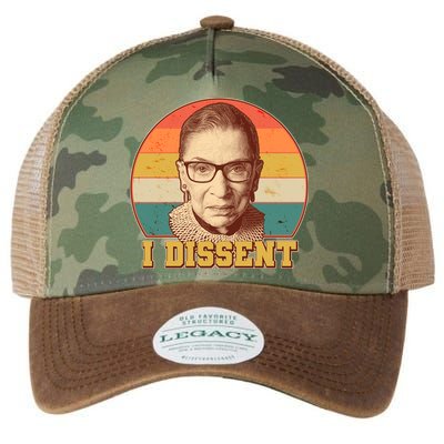 Vintage Ruth Bader Ginsburg I Dissent RBG Tribute Legacy Tie Dye Trucker Hat