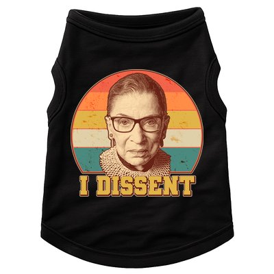 Vintage Ruth Bader Ginsburg I Dissent RBG Tribute Doggie Tank