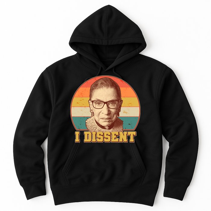 Vintage Ruth Bader Ginsburg I Dissent RBG Tribute Hoodie