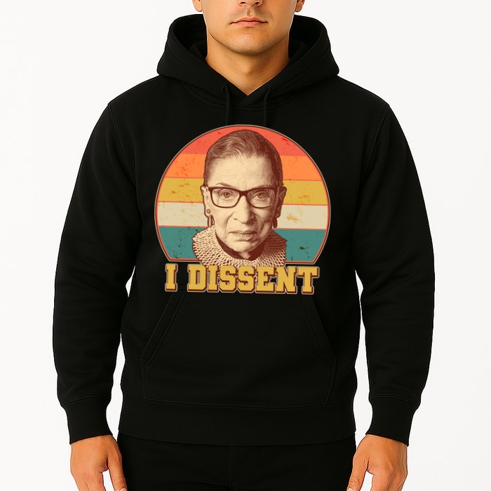 Vintage Ruth Bader Ginsburg I Dissent RBG Tribute Hoodie