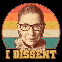 Vintage Ruth Bader Ginsburg I Dissent RBG Tribute T-Shirt