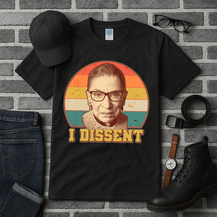 Vintage Ruth Bader Ginsburg I Dissent RBG Tribute Tall T-Shirt
