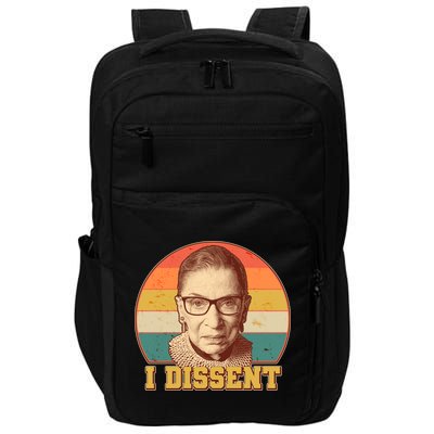 Vintage Ruth Bader Ginsburg I Dissent RBG Tribute Impact Tech Backpack