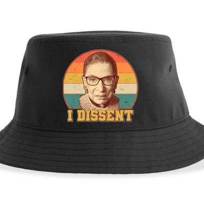 Vintage Ruth Bader Ginsburg I Dissent RBG Tribute Sustainable Bucket Hat