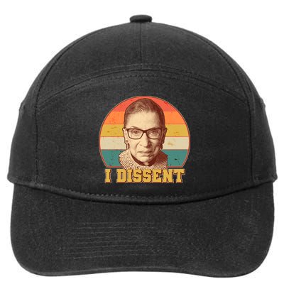 Vintage Ruth Bader Ginsburg I Dissent RBG Tribute 7-Panel Snapback Hat