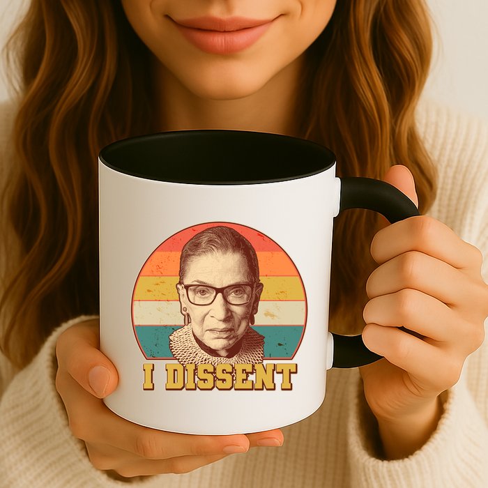 Vintage Ruth Bader Ginsburg I Dissent RBG Tribute Mug