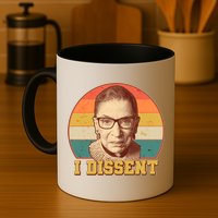 Vintage Ruth Bader Ginsburg I Dissent RBG Tribute Mug