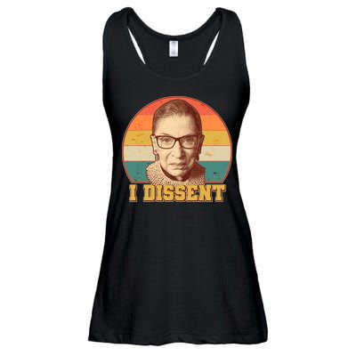 Vintage Ruth Bader Ginsburg I Dissent RBG Tribute Ladies Essential Flowy Tank