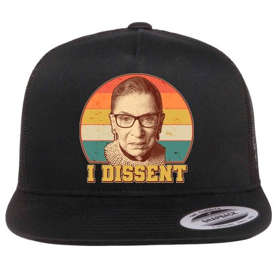 Vintage Ruth Bader Ginsburg I Dissent RBG Tribute Flatbill Hat