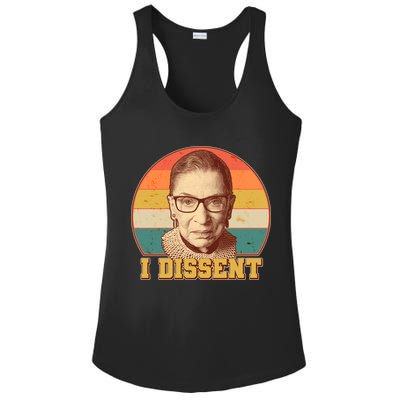 Vintage Ruth Bader Ginsburg I Dissent RBG Tribute Ladies PosiCharge Competitor Racerback Tank