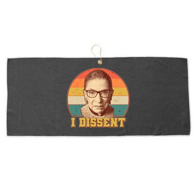 Vintage Ruth Bader Ginsburg I Dissent RBG Tribute Large Microfiber Waffle Golf Towel