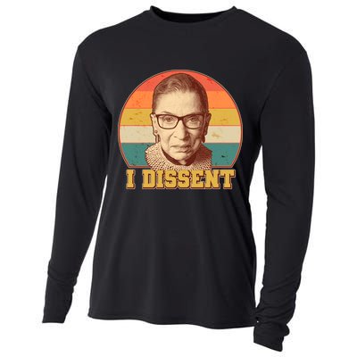 Vintage Ruth Bader Ginsburg I Dissent RBG Tribute Cooling Performance Long Sleeve Crew