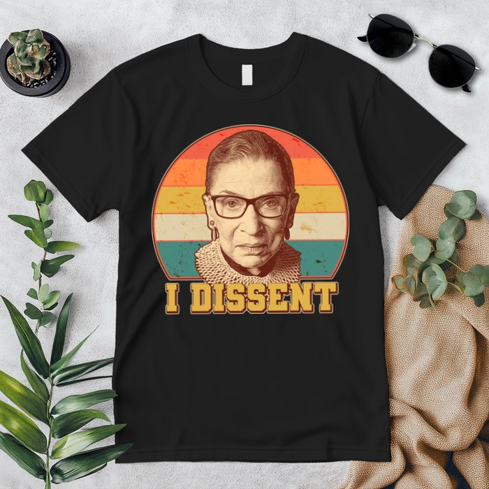 Vintage Ruth Bader Ginsburg I Dissent RBG Tribute Premium T-Shirt