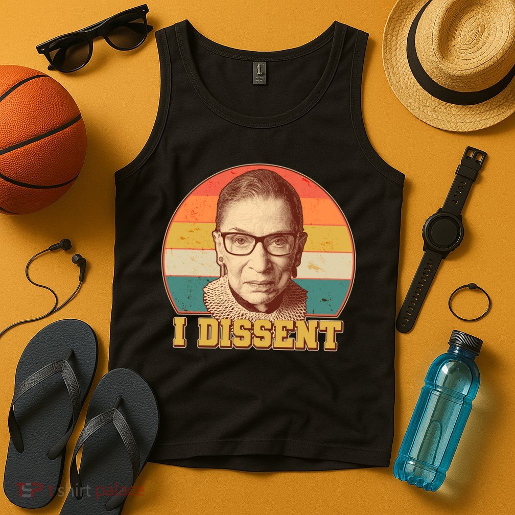 Vintage Ruth Bader Ginsburg I Dissent RBG Tribute Tank Top
