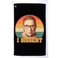 Vintage Ruth Bader Ginsburg I Dissent RBG Tribute Golf Towel