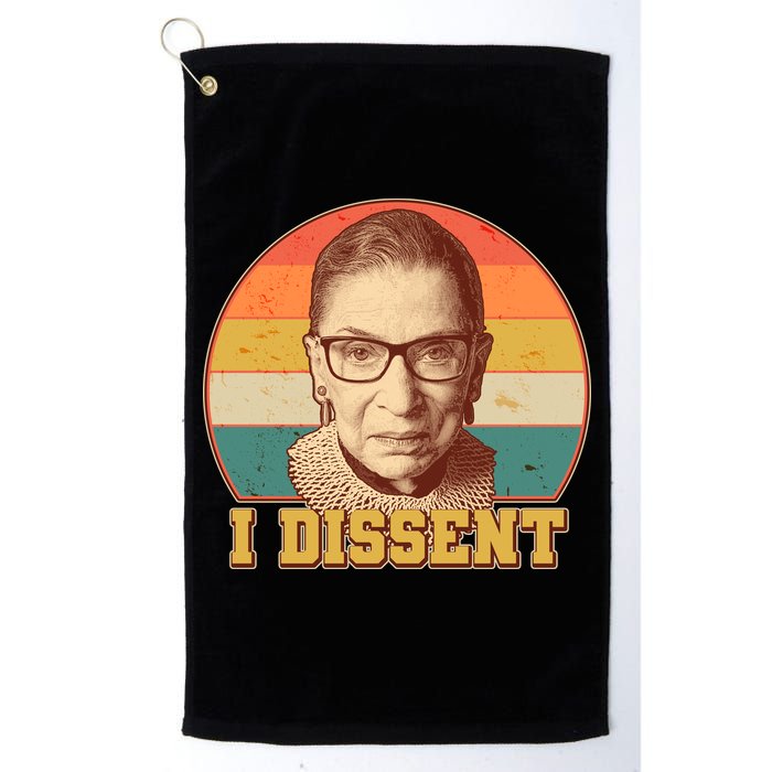 Vintage Ruth Bader Ginsburg I Dissent RBG Tribute Golf Towel