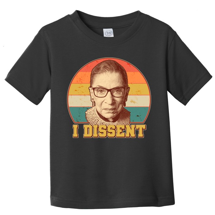 Vintage Ruth Bader Ginsburg I Dissent RBG Tribute Toddler T-Shirt