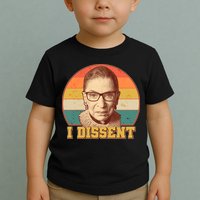 Vintage Ruth Bader Ginsburg I Dissent RBG Tribute Toddler T-Shirt