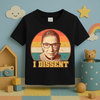 Vintage Ruth Bader Ginsburg I Dissent RBG Tribute Toddler T-Shirt