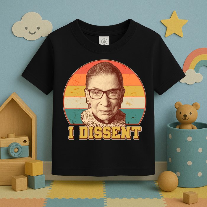 Vintage Ruth Bader Ginsburg I Dissent RBG Tribute Toddler T-Shirt